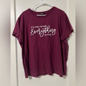 ⚡️5/$25 Bundle⚡️ SHEIN Sarcastic Tshirt Top